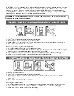 Предварительный просмотр 10 страницы Vacmaster VJ206H Operator'S Manual