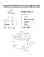 Предварительный просмотр 5 страницы Vacmaster VJ607 Operator'S Manual