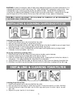 Предварительный просмотр 10 страницы Vacmaster VJ607 Operator'S Manual