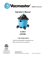 Vacmaster VJC1210PF Operator'S Manual предпросмотр