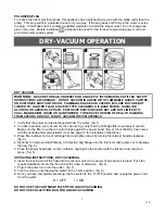 Preview for 7 page of Vacmaster VJC1412PWT 0201 Operator'S Manual