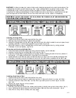 Preview for 10 page of Vacmaster VJC1412PWT 0201 Operator'S Manual