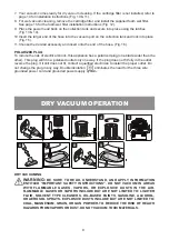 Preview for 8 page of Vacmaster VJF608PF 0201 User Manual