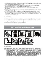 Предварительный просмотр 10 страницы Vacmaster VJF912PF 0202 Operator'S Manual