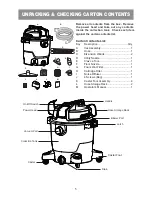 Preview for 5 page of Vacmaster VJH1211PF 0201 Operator'S Manual