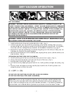 Preview for 7 page of Vacmaster VJH1211PF 0201 Operator'S Manual