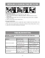 Preview for 12 page of Vacmaster VJH1211PF 0201 Operator'S Manual