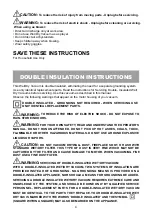 Preview for 4 page of Vacmaster VJH1211PF 0203 Operator'S Manual