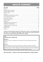 Preview for 2 page of Vacmaster VJH1211PF 0204 Operator'S Manual