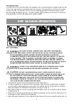 Preview for 8 page of Vacmaster VJH1612PF 0201 Operator'S Manual