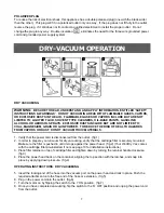 Предварительный просмотр 7 страницы Vacmaster VJS1211 Operator'S Manual