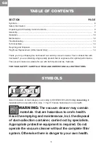 Preview for 6 page of Vacmaster VK1620SWC Original Instructions Manual