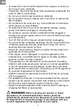 Preview for 8 page of Vacmaster VK1620SWC Original Instructions Manual