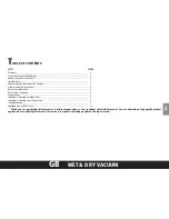 Preview for 2 page of Vacmaster VK1650SWD 950091 Manual