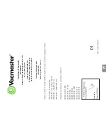 Preview for 12 page of Vacmaster VK1650SWD 950091 Manual