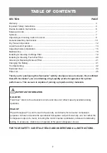 Preview for 2 page of Vacmaster VK609PFR 0201 Operator'S Manual