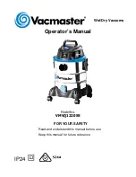 Preview for 1 page of Vacmaster VMVQ1220SS Operator'S Manual