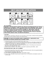 Preview for 7 page of Vacmaster VMVQ1220SS Operator'S Manual