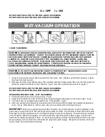 Preview for 8 page of Vacmaster VMVQ1220SS Operator'S Manual