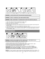 Preview for 12 page of Vacmaster VMVQ1530SWDC Operator'S Manual