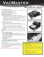 Preview for 2 page of Vacmaster VP112 Quick Start Manual