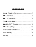 Preview for 3 page of Vacmaster VP120 User Manual