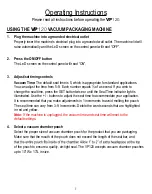 Preview for 7 page of Vacmaster VP120 User Manual