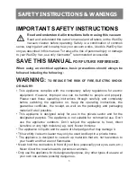 Preview for 3 page of Vacmaster VQ1220PF Operator'S Manual