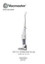 Предварительный просмотр 1 страницы Vacmaster VSD1801 Use & Care Manual