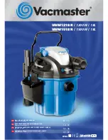 Vacmaster VWM1218R Operator'S Manual предпросмотр