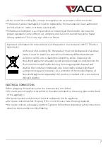 Preview for 7 page of Vaco VAC-PO-1212-E02W Instruction Manual