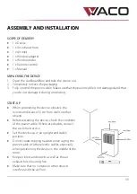 Preview for 11 page of Vaco VAC-PO-1212-E02W Instruction Manual