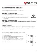 Preview for 21 page of Vaco VAC-PO-1212-E02W Instruction Manual