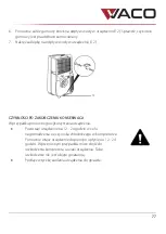 Preview for 77 page of Vaco VAC-PO-1212-E02W Instruction Manual