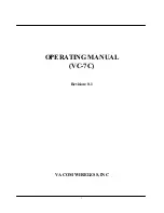 VACOM WIRELESS, INC VC-7C Operating Manual предпросмотр