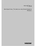 Vacon 20 X Installation & Maintenance предпросмотр