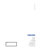 Предварительный просмотр 17 страницы Vacon CX100OPT Installation Manual