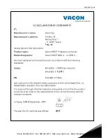 Preview for 13 page of Vacon NX_ 0003 5 User Manual