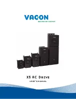 Vacon X5 User Manual preview