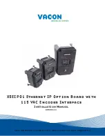 Предварительный просмотр 1 страницы Vacon X5EIP01 Installation Manual