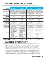 Preview for 11 page of VacPak-It 186VMC10DPU Manual