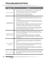 Preview for 12 page of VacPak-It ULTIMA 186UVMC10 Manual