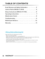 Preview for 2 page of VacPak-It VMC20F Manual