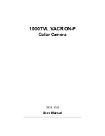 Vacron 1000TVL -P User Manual предпросмотр