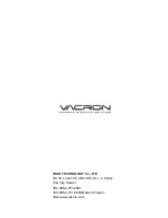 Preview for 19 page of Vacron 1000TVL -P User Manual