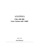 Vacron FULL HD-SDI User Manual предпросмотр