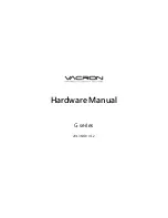 Preview for 1 page of Vacron G series Hardware Manual