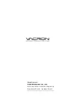 Предварительный просмотр 21 страницы Vacron VDH-DXB Hardware Operation Manual