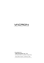 Preview for 15 page of Vacron VDH-NK350A Hardware Manual