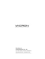 Preview for 17 page of Vacron VDH-NK380 Hardware Manual